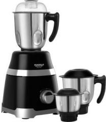 Maharaja Whiteline MX 220 Ultramax HD 1000 W Mixer Grinder 3 Jars, Black, Silver