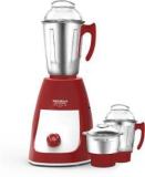 Maharaja Whiteline MX 231 Turbo Prime Dlx 750 W Mixer Grinder 3 Jars, Red