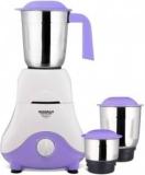 Maharaja Whiteline NOVELLO 500 Mixer Grinder 3 Jars, Purple, White