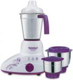 Maharaja Whiteline Stunner MX 168 500 Watt Mixer Grinder With 3 Jars Purple/White 500 Mixer Grinder