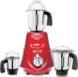 Masterclass Sanyo 1000 Watts Rocket Mixer Grinder With 3 Stainless Steel Chutney Jar, Liquid Jar And Dry Jar 1000 Mixer Grinder 3 Jars, Red