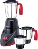 Morphy Richards AERO PLUS 500 W Mixer Grinder 3 Jars, Black & Wine