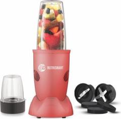 Nutrismart 500Watts, 22000 RPM Mixer Grinder, Blender, SS Blades 2 Unbreakable Jars Blender for Smoothies and Juices 500 Juicer Mixer Grinder 2 Jars, MatePink