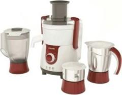 Philips by Philips pronto hl 7715 700 W Juicer Mixer Grinder 3 Jars, steel, Red, White