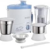 Philips HL1632 JUICER MIXER GRINDER 500 Juicer Mixer Grinder 3 Jars, BLUE AND WHITE