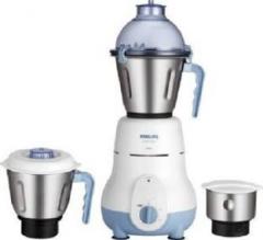 Philips HL1643/04 JX3 600 W Mixer Grinder 3 Jars, White, Blue