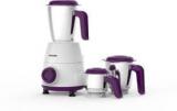 Philips HL7505/00 WITH 500W MOTOR 500 Mixer Grinder 3 Jars, Purple, White