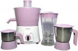 Philips Juicer Mixer Grinder 7581 2 Year Complete 5 Year Motor Warranty 600 Juicer Mixer Grinder 3 Jars, Pink