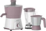 Philips Viva Collection HL7578/00 600 W Juicer Mixer Grinder 3 Jars, Pink, White