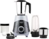 Pigeon 16506 MIXMASTER PRO 500 W Mixer Grinder 4 Jars, Black, Grey