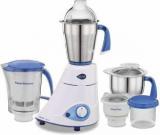 Preethi Blue Leaf MG139 750 W Mixer Grinder 4 Jars, White/Blue