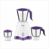 Preethi Crown MG 205 NA 500 Mixer Grinder 3 Jars, White/Purple