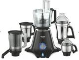 Preethi Heavy Duty Mixer Grinder MG261 750 Juicer Mixer Grinder 5 Jars, Black