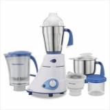 Preethi MG139_ Blue Leaf 750 Mixer Grinder 4 Jars, White/Blue