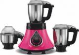 Preethi MG238 Mystic 750 W Mixer Grinder With 3D Air Cooling Technology 3 Jars, Pink