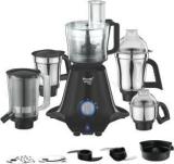 Preethi MG 261 Zodiac Black 750 W Juicer Mixer Grinder 5 Jars, Black