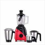 Preethi Peppy Plus MG 246 Super Food Jar With Texture Builder & 3D Airflow Technology_ 750 Juicer Mixer Grinder 4 Jars, Black, Red