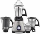 Preethi Steel SupremeMG 208 750 W Mixer Grinder 4 Jars, Silver/Black