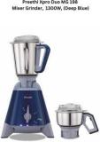 Preethi Xpro Duo MG 198 1300 Juicer Mixer Grinder 2 Jars, DEEP BLUE