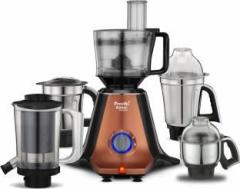 Preethi Zodiac Stardust MG 265 including Masterchef Jar, Super Extractor 750 Juicer Mixer Grinder 5 Jars, Copper/Black