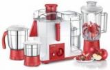 Prestige 41118 Jmg Mixer 550 Juicer Mixer Grinder 3 Jars, Red