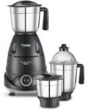 Prestige Atlas Plus 750 W Juicer Mixer Grinder With Flow Breaker Design 3 Jars, Black, Grey