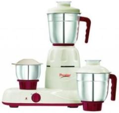 Prestige Hero DX 550 W Mixer Grinder 3 Jars, White, Red