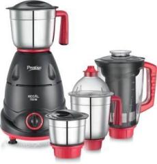 Prestige Regal_ 750 Juicer Mixer Grinder 4 Jars, Red and Black