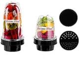 Prime Plus Hand Juicer Bullet Jar With 2 Lids 2 Juicer Mixer Grinder 2 Jars, Black