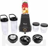 Rico Japanese Technology Nutri Blender 18000 20000 RPM Unbreakable Jars Stainless Steel Blades 2 Years Warranty Watt 350 Juicer Mixer Grinder 5 Jars, Black