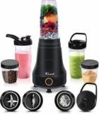 Rico MG2203 Nutri Blender With 5 Unbreakable Jar | Mini Bullet ISI Certified, 18 Monhts Replacement Warranty 400 W Juicer Mixer Grinder 5 Jars, Black