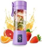 Sarchase Portable Electric Juicer Grinder Cup 380ML USB Rechargeable 6 Blades Hand Juicer Mini Fruit Mixer Machine Personal Blender Mixer For Home Office And Outdoor 1 Juicer 1 Jar, Purple