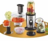 Sheffield Classic SH 1053 Nutri Blender, Mixer Grinder, Food Processor 350 Juicer Mixer Grinder 3 Jars, Black & White