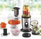 Sheffield Classic Smart Food Processor Blender, Chopper, 3 Unbreakable Jar, SS Blades 350 Mixer Grinder 3 Jars, Silver