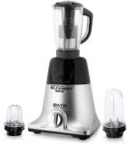 Silentpowersunmeet 600 Watts Mixer Grinder With 3 Jars 1 Juicer Jar And 2 Bullet Jars EPMG385 Mixer Grinder With Juicer And Bullets Jars 600 Mixer Grinder 3 Jars, Black Silver