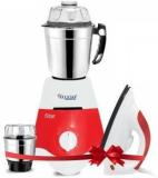 Skystar Star Eco Mixer Grinder & Spectra 750 W Iron Super Combo 550 Mixer Grinder 2 Jars, White, Red