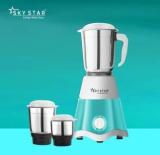 Skystar Supreme Elegant 700 Mixer Grinder 3 Jars, White Blue