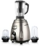 Su Mix 750 Watts Mixer Grinder With 3 Jars 1 Juicer Jar And 2 Bullet Jars EPMG242 Mixer Grinder With Juicer And Bullets Jars 750 Mixer Grinder 3 Jars, Silver