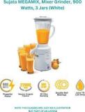 Sujata 'S MEGAMIX 900 Juicer Mixer Grinder 1 Jar, White