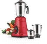 Summercool By THERMOCOOL Peel 500 W | 500 Mixer Grinder 3 Jars, Red