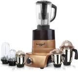 Sunmeet Mixer Juicer Grinder With 6 Jar 2 Bullet Jar, 1 Juicer Jar With Filter, 1 Large Jar, 1 Medium Jar And 1 Chutney Jar TAN20 SUN 266 750 Juicer Mixer Grinder 6 Jars, Gold