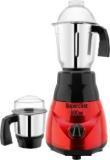 Superchat Premium ABS Plastic Body Brezza 600 Mixer Grinder 2 Jars, Red & Black