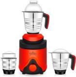 Superchat Premium ABS Plastic Body New Hotel 750 Mixer Grinder 3 Jars, Orange