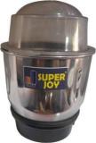 Superjoy By Super Joy Stainless Steel Duty Heavy Base Mixer Chutney Jar With Lid MIXER CLEAR DOME SERIES 300 Mixer Grinder 1 Jar, Black, Silver, Clear Dome