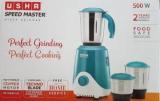 Usha By Usha SM500M13 SPEED MASTER MIXER GRINDER 500 Mixer Grinder 3 Jars, Green, Silver