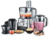 Usha FP 3811 1000 W Juicer Mixer Grinder 5 Jars, Steel, Black