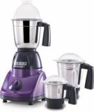 Usha Maxiquick 500 Watt Copper Motor Mixer Grinder With 3 Jars Magenta/Black NA 500 Mixer Grinder 3 Jars, Red