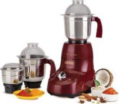 Usha Mixer Grinder MG 3773 750 W Mixer Grinder 3 Jars, Maroon