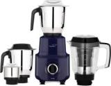 V Guard 3 Year Motor Warranty | Sturdy QuadraFlow Design Juicer Jar | PrecisionBlend Stainless Steel Blades | 750 Juicer Mixer Grinder 4 Jars, Midnight Blue