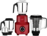 V Guard Brillio 750 W Juicer Mixer Grinder 4 Jars, Mars Red